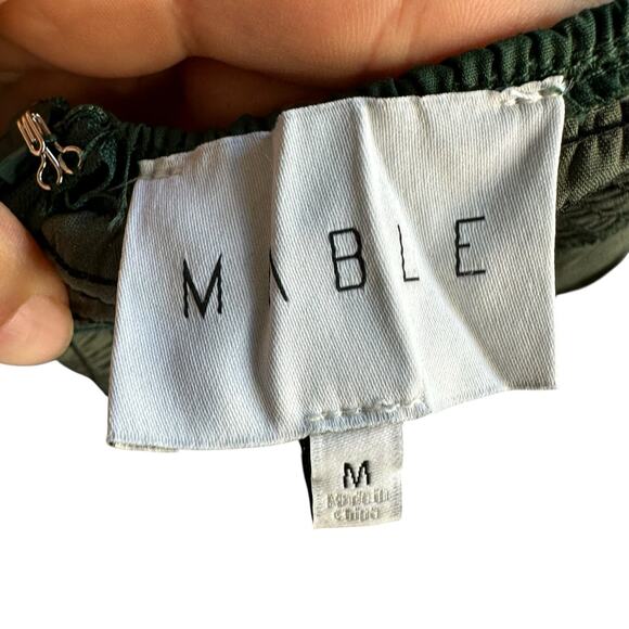 MABLE Orlaith Green Pink Embroidered Tiered Maxi Dress Women's Size Medium - Picture 6 of 10